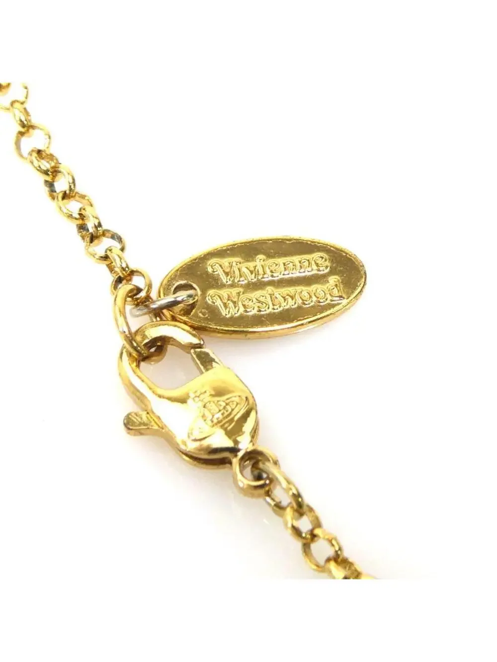 Auth Vivienne Westwood Necklace Gold #337994V15B